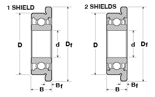 Fevas 50 PCS SFR144ZZ Flanged Bearings 1/8 x 1/4 x 7/64 inch Stainless Steel Ball Bearings DDRIF-418ZZ Fevas 50 PCS SFR144ZZ Flanged Bearings 1/8 x 1/4 x 7/64 inch Stainless Steel Ball Bearings DDRIF-418ZZ